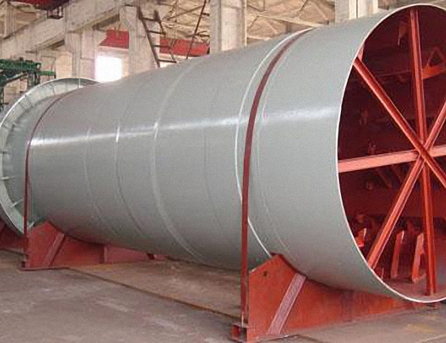 Sludge rotary drum dryer
