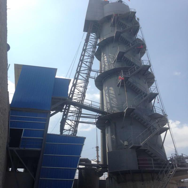 Natural gas burnt Lime vertical kiln operation